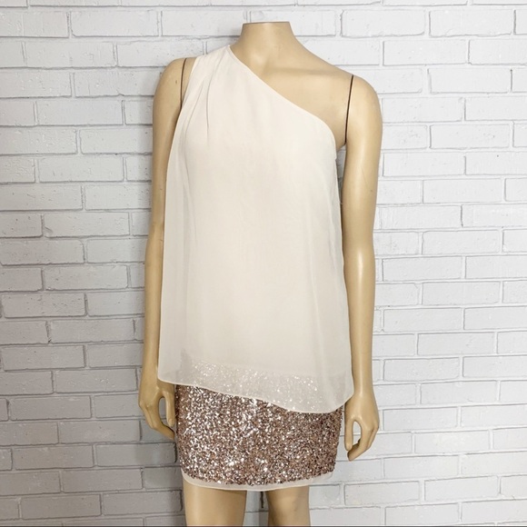 Aidan By Aidan Mattox Sequin One Shoulder Dress - Picture 15 of 16